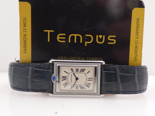 Cartier Tank Basculante 2390 TOP CONDITION BOX&PAPERS Anno 2001 Carica Manuale Calibro Frédéric Piguet Acciaio W1011358