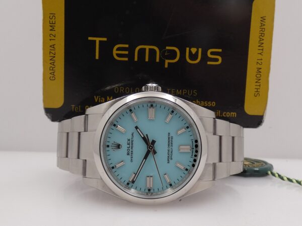 Rolex Oyster Perpetual 36 126000 TIFFANY DIAL BOX&PAPERS ITALIA 2022 Automatico Bracciale Oyster