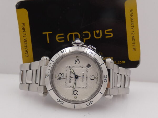 Cartier Pasha de Cartier 2379 38mm Automatic Date Anni 2000's Acciaio Braccialato W31040H3