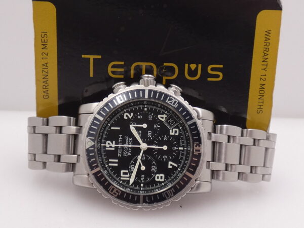 Cronografo Zenith El Primero Rainbow Fly-Back WITH PAPERS Anni 2003 Automatico Acciaio 02.0470.405