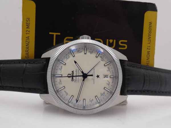 Omega Globemaster Constellation Annual Calendar Cronometro Co-Axial BOX&PAPERS Anno 2011 "Pie Pan" Dial Automatico Acciaio 130.33.41.22.02.001