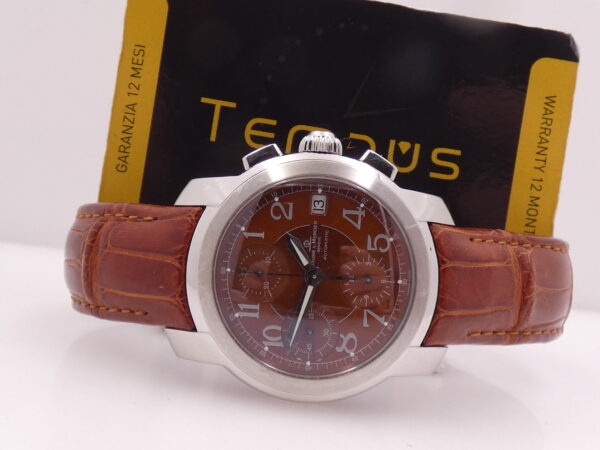 Cronografo Baume & Mercier Capeland BRONZE DIAL WITH BOX Automatico Acciaio Anno 2000's MV045216