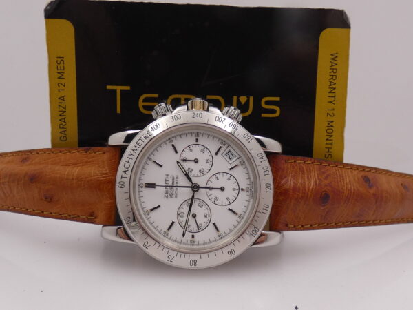 Cronografo Zenith El Primero Rainbow Automatico 01.0360.400 White Dial Acciaio ANNI '90s
