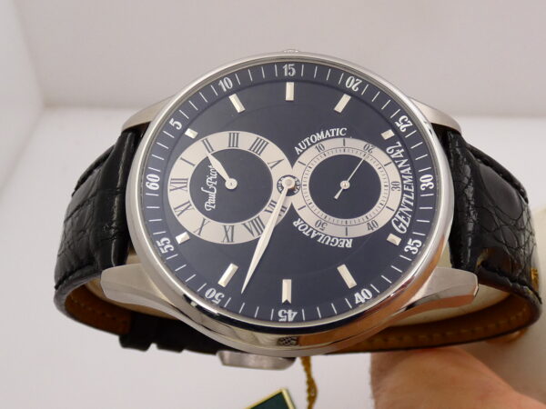 Paul Picot Gentleman 42 Regulator 4114 BOX PAPERS & TAG PRICE Automatico TOP CONDITION Acciaio