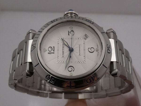 Cartier Pasha de Cartier 2379 38mm Automatic Date Anni 2000's Acciaio Braccialato W31040H3
