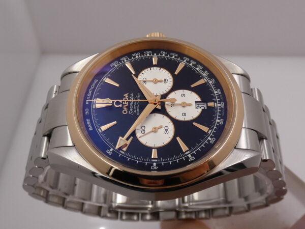 Cronografo Omega Seamaster Aqua Terra BOX&PAPERS Anno 2019 Ghiera Oro Rosa 18Kt Automatico Acciaio