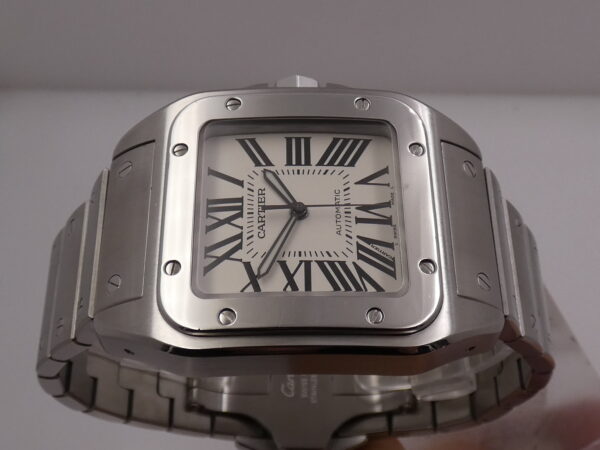 Cartier Santos 100XL BOX&PAPERS Anno 2010 Automatico 2656 Braccialato Acciaio W200737G