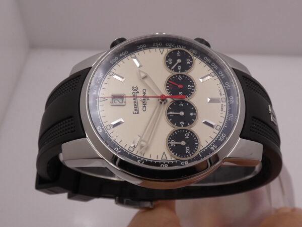 Cronografo Eberhard & Co. Chrono 4 Grande Taille 31052 BOX&PAPERS Anni 2000's Automatico Acciaio