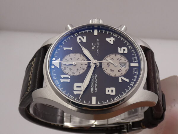 Cronografo IWC Pilot Spitfire Antoine De Saint Exupéry Flyback IW3878 With PAPERS Brown Dial Automatico SPECIAL EDITION Acciaio
