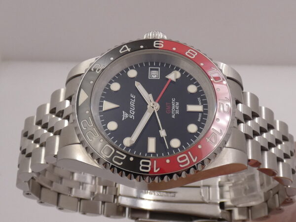 Squale GMT 1545 COKE Bezel BOX&PAPERS Anno 2021 Automatico Acciaio Bracciale Jubilee