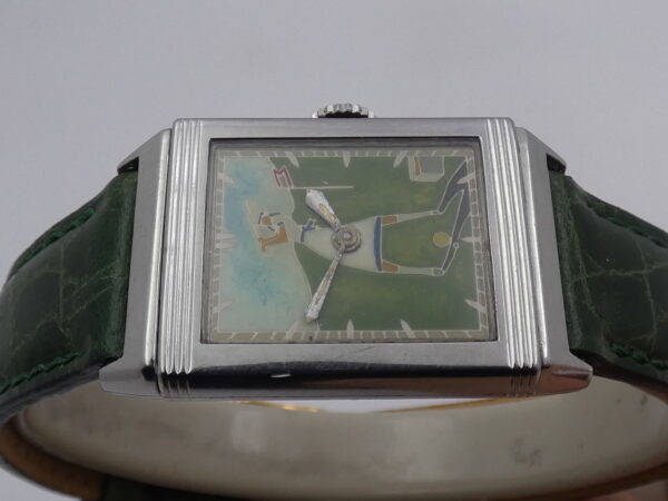 Jaeger-LeCoultre Reverso Smalto Cloisonnè Dial ANNI 40's Manuale Calibro Tavannes 064 Acciaio Vintage