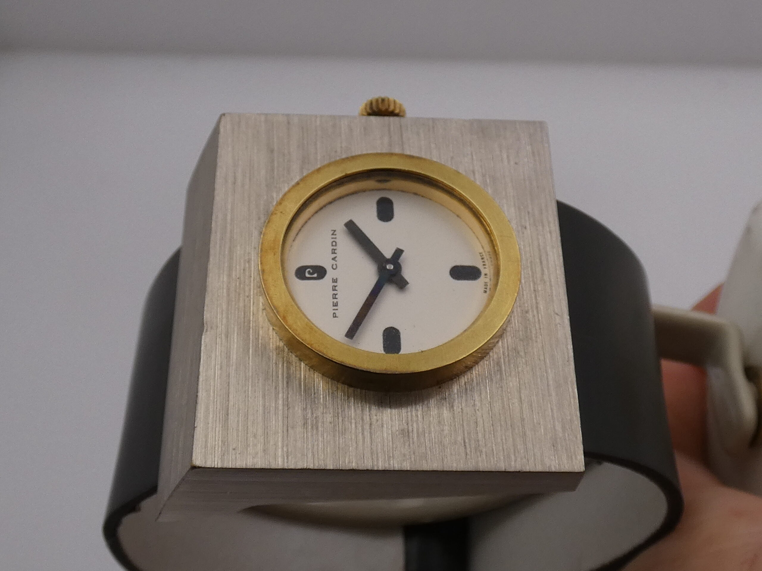 Pierre Cardin Espace PC 11 Jumbo by Jaeger LeColtre 18Kt G.F. Bezel Anni 70's Carica Manuale Vintage