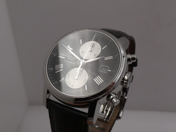 Cronografo Baume & Mercier Classima 65591 BOX&PAPERS Anno 2008 Automatico Date Leaf Hands Acciaio