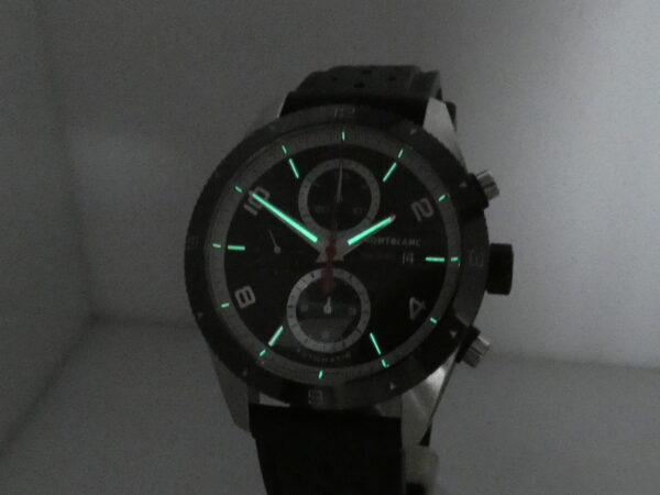 Cronografo Montblanc Timewalker 116096 TOP CONDITION BOX PAPERS & STICKERS Automatico Lunetta Ceramica Acciaio