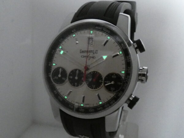 Cronografo Eberhard & Co. Chrono 4 Grande Taille 31052 BOX&PAPERS Anni 2000's Automatico Acciaio