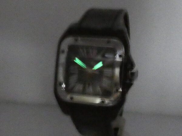 Cartier Santos 100 2878 BOX&PAPERS Anno 2010 Automatico Black PVD & Acciaio W2020008