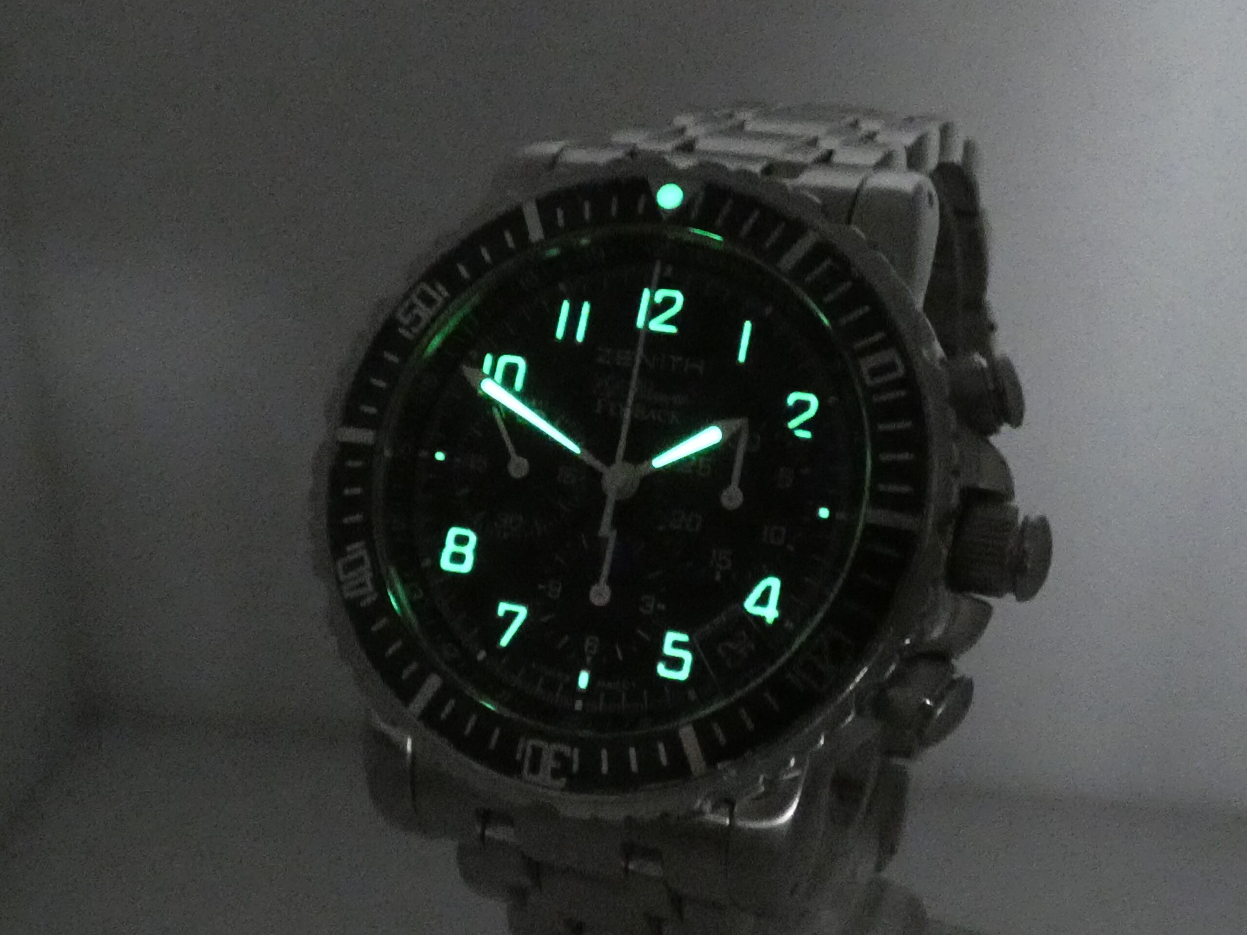 Cronografo Zenith El Primero Rainbow Fly-Back WITH PAPERS Anni 2003 Automatico Acciaio 02.0470.405 - immagine 11