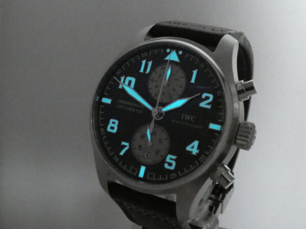 Cronografo IWC Pilot Spitfire Antoine De Saint Exupéry Flyback IW3878 With PAPERS Brown Dial Automatico SPECIAL EDITION Acciaio