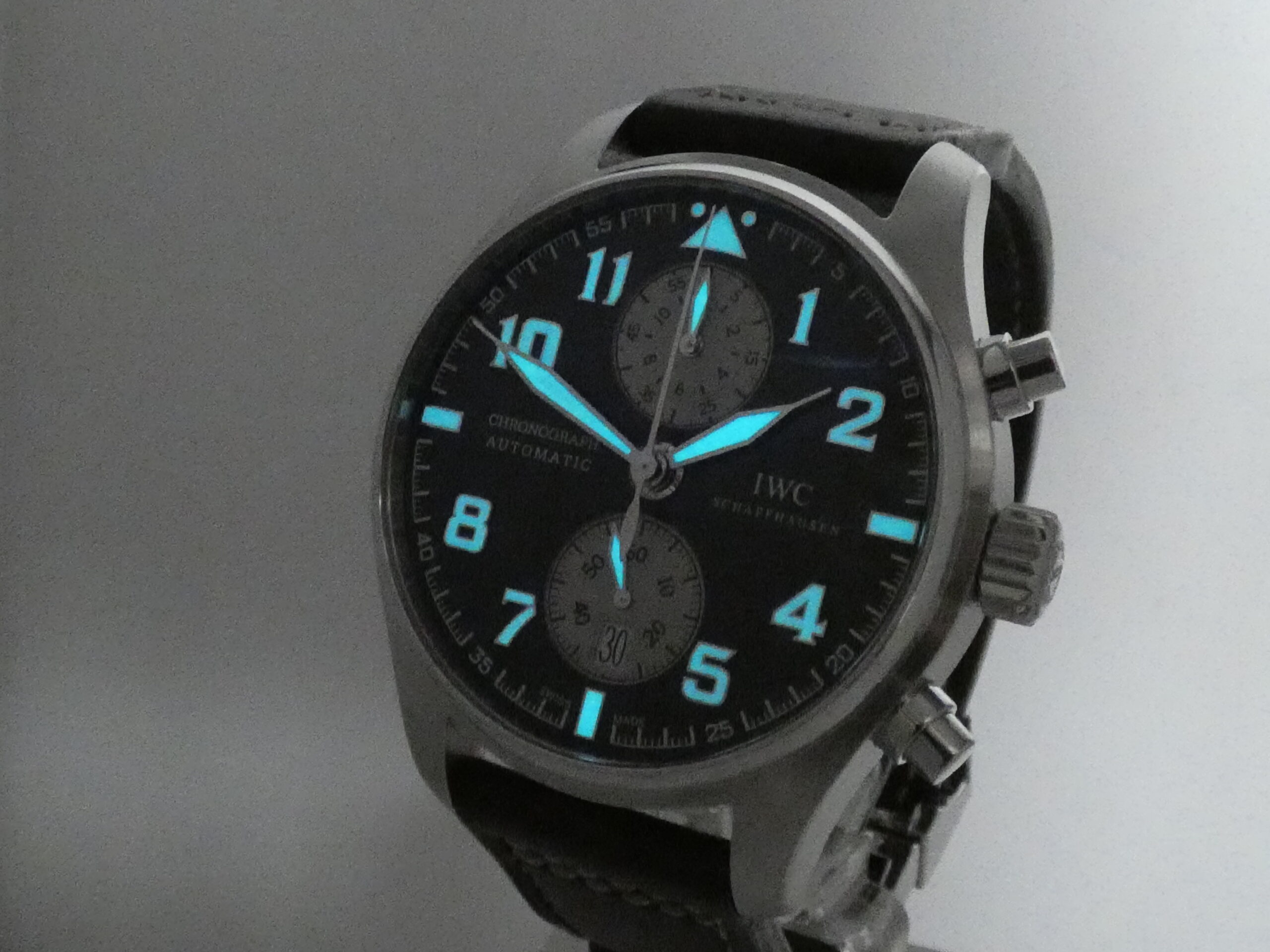 Cronografo IWC Pilot Spitfire Antoine De Saint Exupéry Flyback IW3878 With PAPERS Brown Dial Automatico SPECIAL EDITION Acciaio - immagine 12