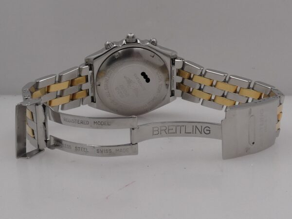 Cronografo Breitling Chronomat D13047 Blue Dial Acciaio & Oro 18Kt JUST SERVICED Automatico 81950