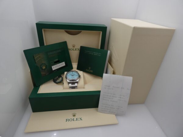 Rolex Oyster Perpetual 36 126000 TIFFANY DIAL BOX&PAPERS ITALIA 2022 Automatico Bracciale Oyster