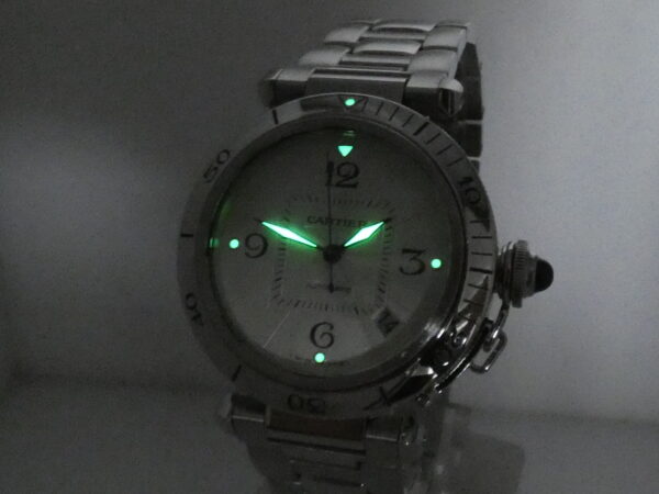 Cartier Pasha de Cartier 2379 38mm Automatic Date Anni 2000's Acciaio Braccialato W31040H3