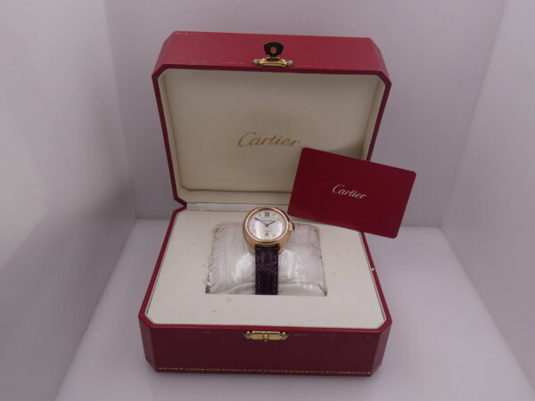 Cartier Clé de Cartier Mid-Size 31mm 3947 DIAMONDS DIAL Oro Rosa 18Kt BOX&PAPERS Anno 2021 For Ladies WJCL0031