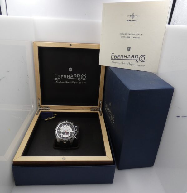 Eberhard & Co. Chrono 4 Geant 31060 BOX&PAPERS Anni 2000's Automatico Acciaio