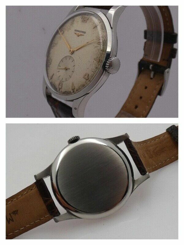 Longines Calatrava Oversize 37 mm 4914-22 Acciaio ANNO 1953 Carica Manuale Vintage