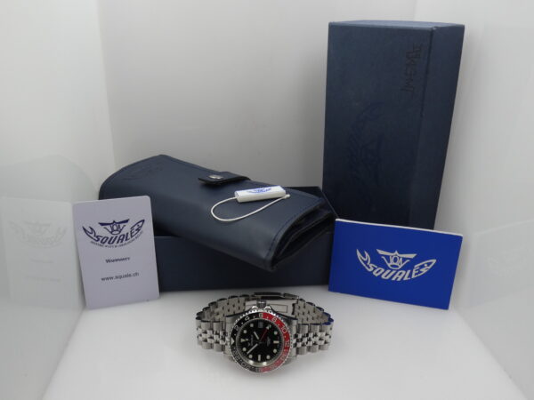 Squale GMT 1545 COKE Bezel BOX&PAPERS Anno 2021 Automatico Acciaio Bracciale Jubilee
