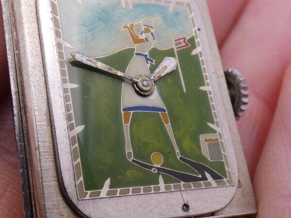 Jaeger-LeCoultre Reverso Smalto Cloisonnè Dial ANNI 40's Manuale Calibro Tavannes 064 Acciaio Vintage