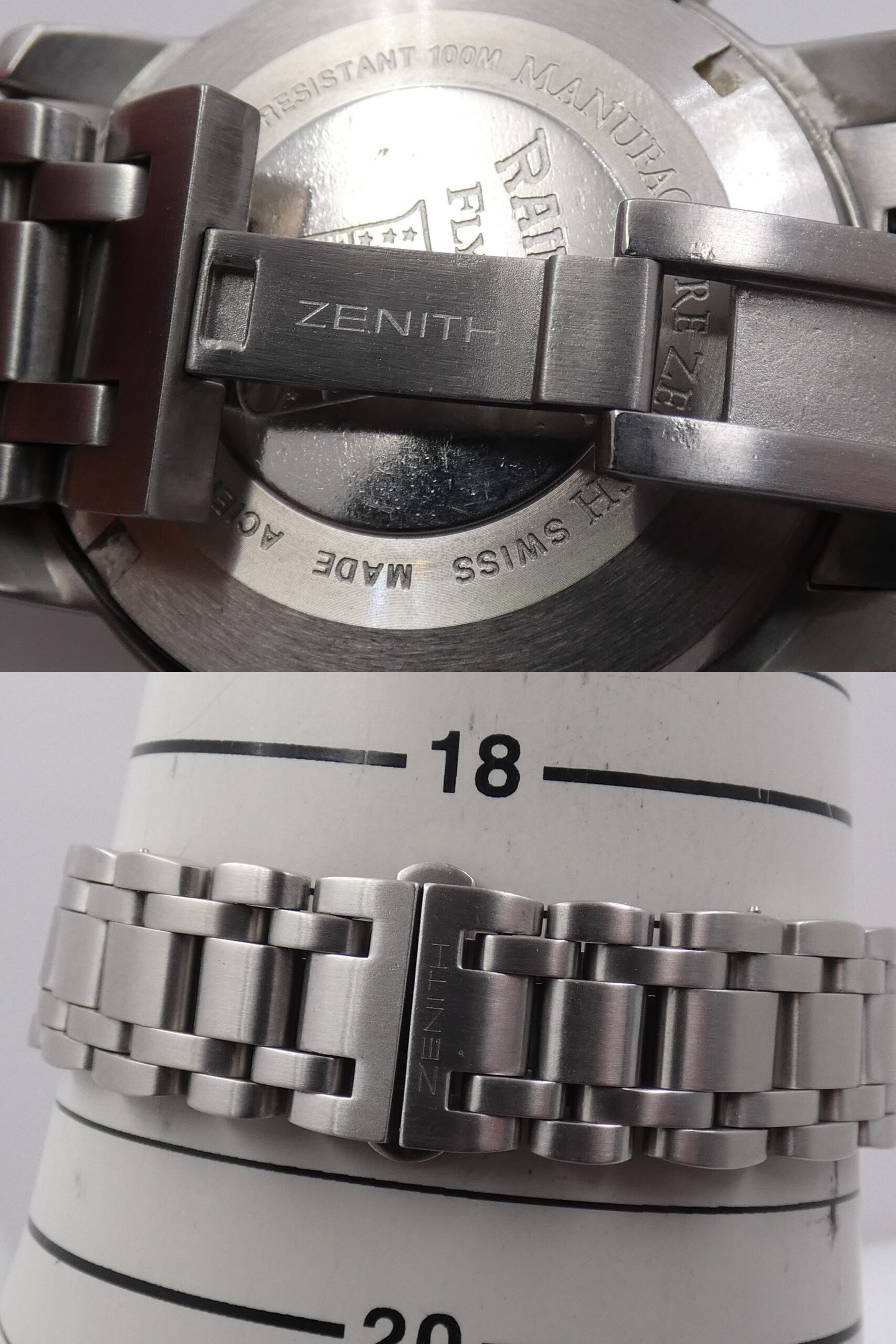 Cronografo Zenith El Primero Rainbow Fly-Back WITH PAPERS Anni 2003 Automatico Acciaio 02.0470.405 - immagine 13