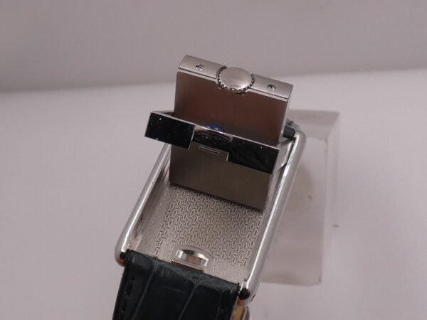 Cartier Tank Basculante 2390 TOP CONDITION BOX&PAPERS Anno 2001 Carica Manuale Calibro Frédéric Piguet Acciaio W1011358