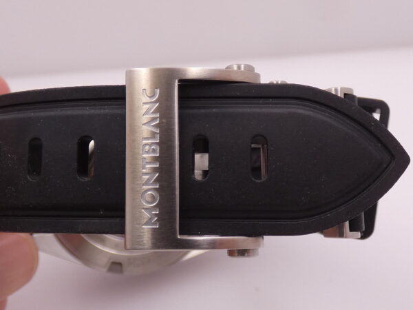 Cronografo Montblanc Timewalker 116096 TOP CONDITION BOX PAPERS & STICKERS Automatico Lunetta Ceramica Acciaio