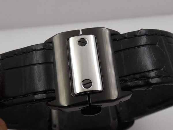 Cartier Santos 100 2878 BOX&PAPERS Anno 2010 Automatico Black PVD & Acciaio W2020008