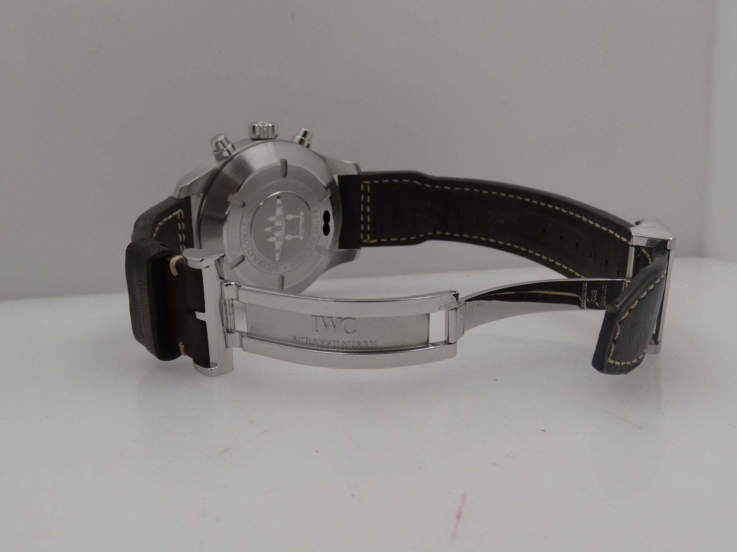 Cronografo IWC Pilot Spitfire Antoine De Saint Exupéry Flyback IW3878 With PAPERS Brown Dial Automatico SPECIAL EDITION Acciaio - immagine 15