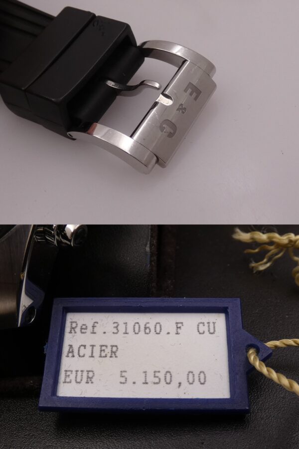 Eberhard & Co. Chrono 4 Geant 31060 BOX&PAPERS Anni 2000's Automatico Acciaio