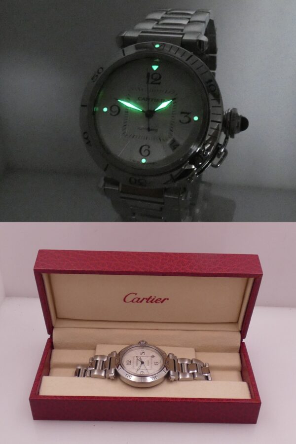 Cartier Pasha de Cartier 2379 38mm Automatic Date Anni 2000's Acciaio Braccialato W31040H3