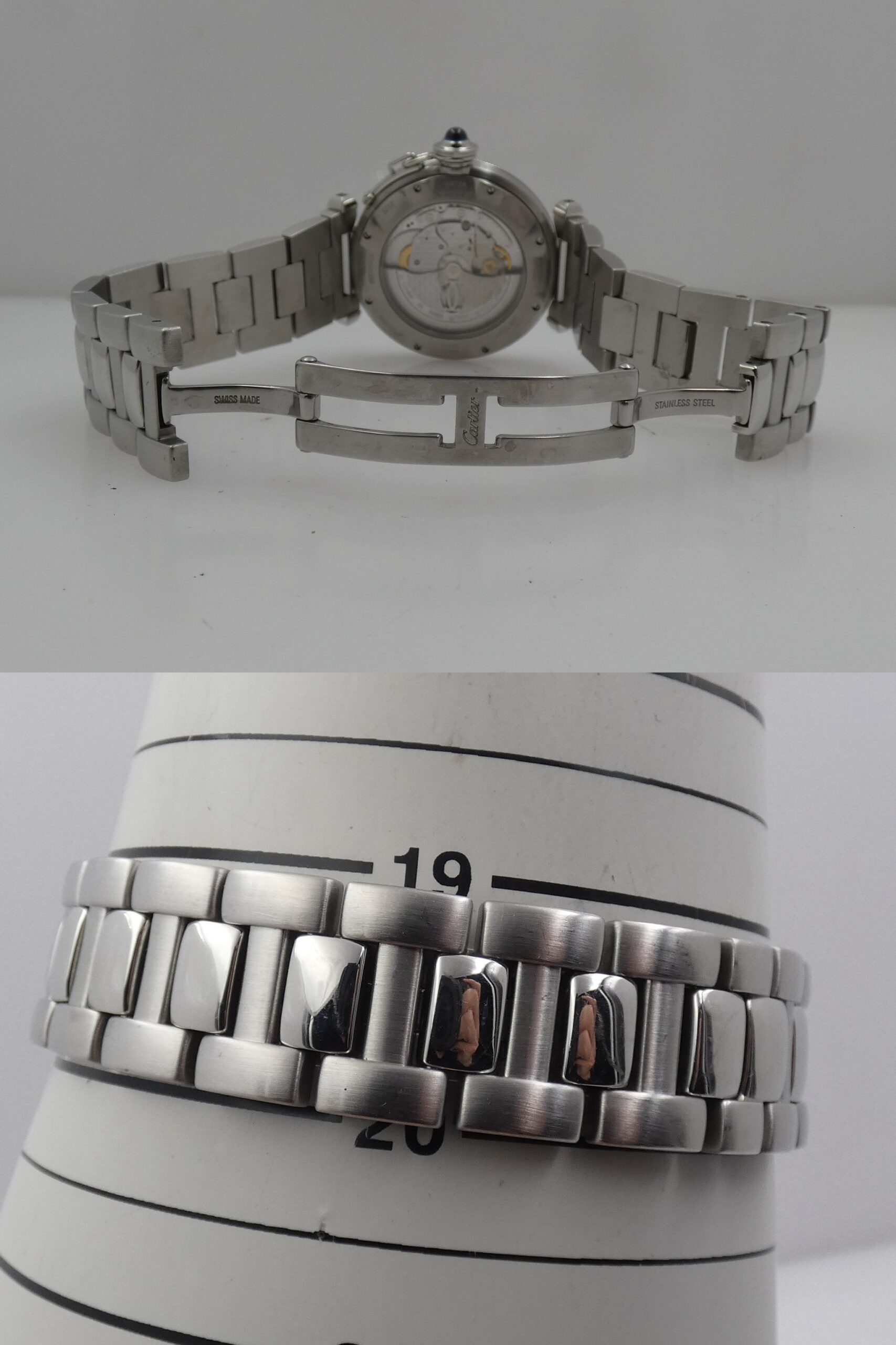 Cartier Pasha de Cartier 2379 38mm Automatic Date Anni 2000's Acciaio Braccialato W31040H3 - immagine 15