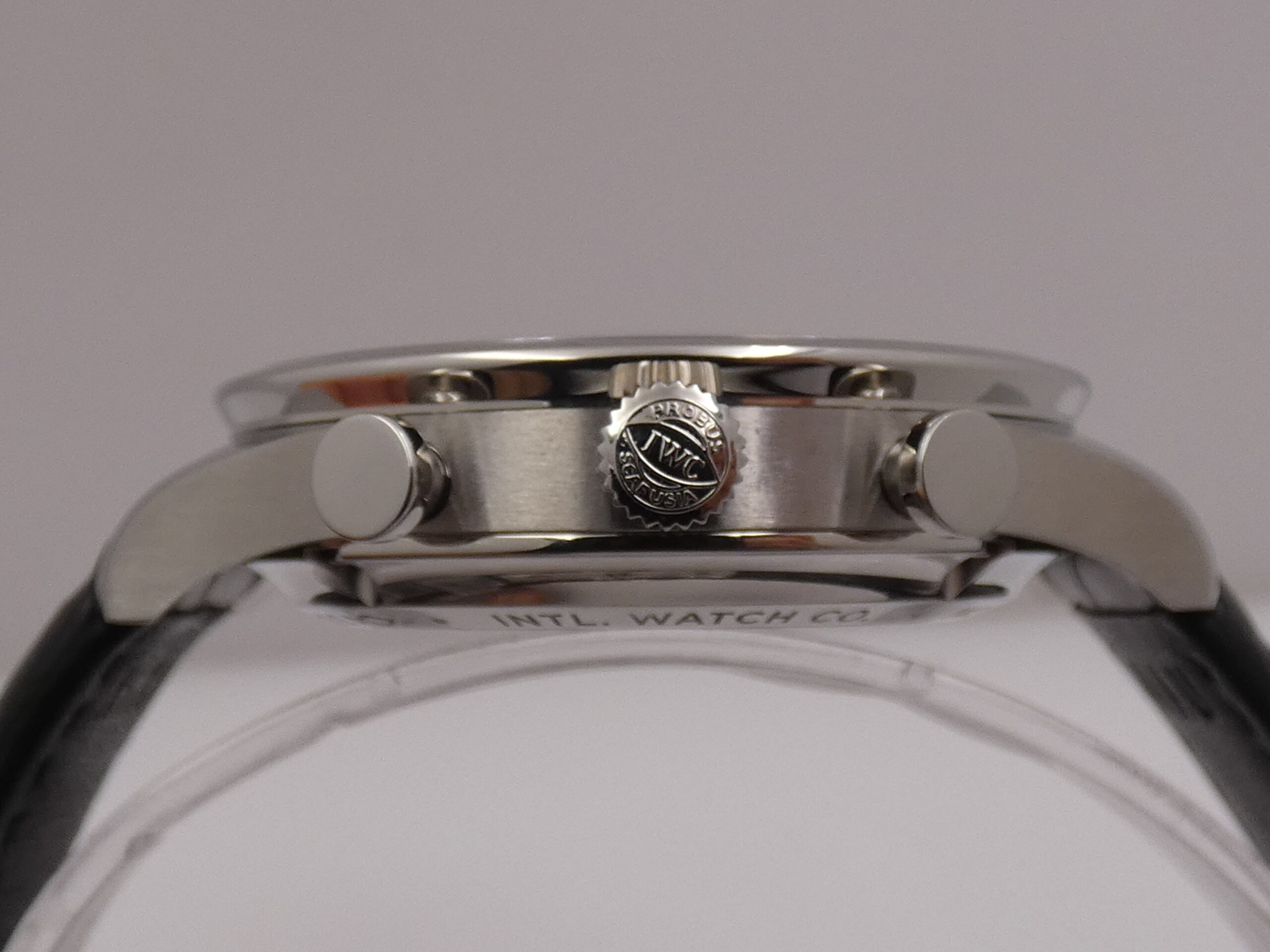 Cronografo IWC Portuguese BLUE DIAL 3716 TOP CONDITION WITH PAPERS Anno 2021 Automatico Acciaio - immagine 16