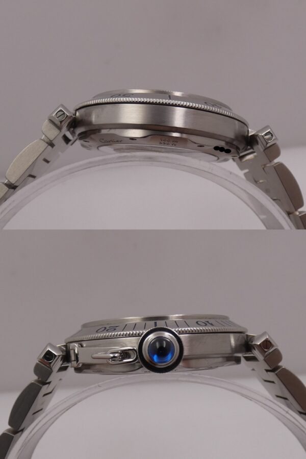 Cartier Pasha de Cartier 2379 38mm Automatic Date Anni 2000's Acciaio Braccialato W31040H3