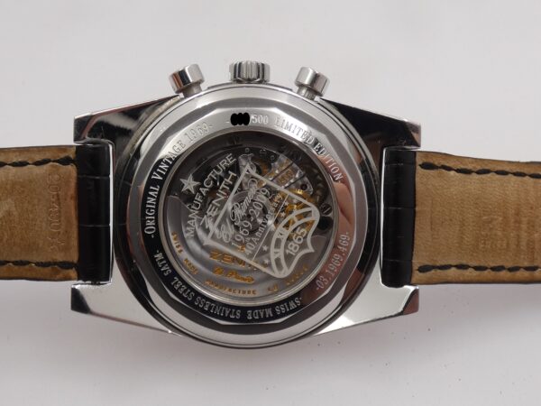 Cronografo Zenith El Primero New Vintage 1969 WITH PAPERS Automatico Limited Edition 40° Anniversario 500pz al Mondo Acciaio 03.1969.469/01.C490