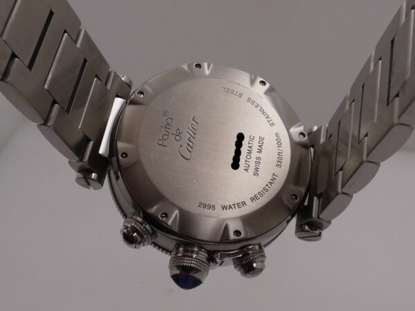 Cronografo Cartier Pasha Seatimer 2995 BOX PAPERS & STICKERS Anno 2011 Automatico Acciaio Braccialato W31089M7