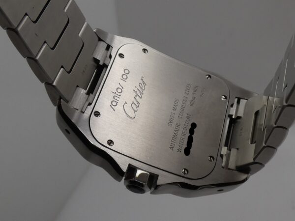 Cartier Santos 100XL BOX&PAPERS Anno 2010 Automatico 2656 Braccialato Acciaio W200737G