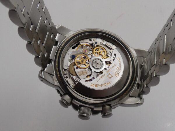 Cronografo Zenith El Primero Rainbow Fly-Back WITH PAPERS Anni 2003 Automatico Acciaio 02.0470.405
