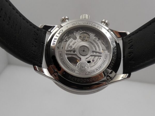 Cronografo IWC Portuguese BLUE DIAL 3716 TOP CONDITION WITH PAPERS Anno 2021 Automatico Acciaio