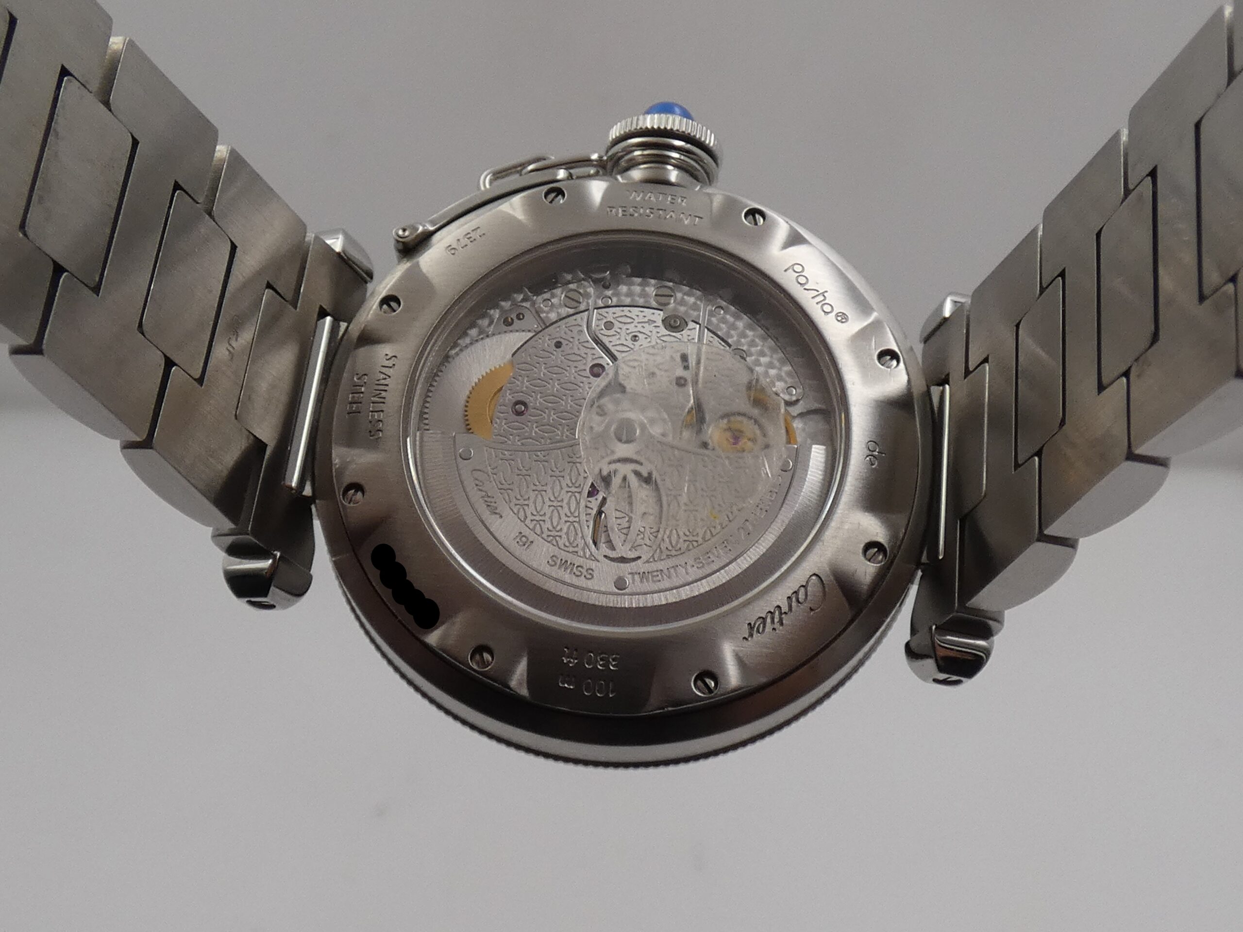 Cartier Pasha de Cartier 2379 38mm Automatic Date Anni 2000's Acciaio Braccialato W31040H3 - immagine 17