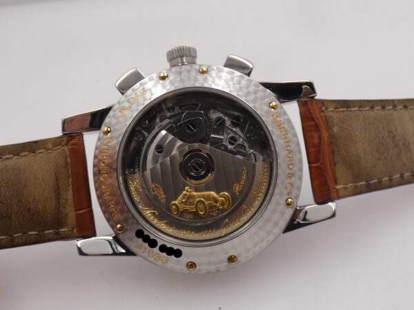 Eberhard & Co. Tazio Nuvolari Gold Car Collection 43mm 31038 Automatico Acciaio Côtes de Genève Bezel