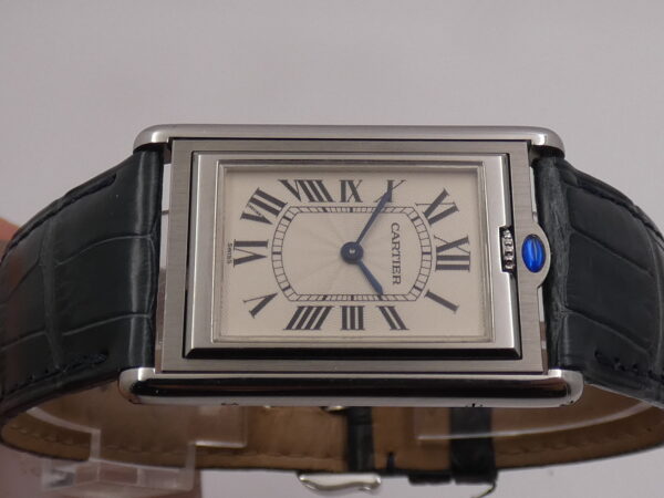 Cartier Tank Basculante 2390 TOP CONDITION BOX&PAPERS Anno 2001 Carica Manuale Calibro Frédéric Piguet Acciaio W1011358