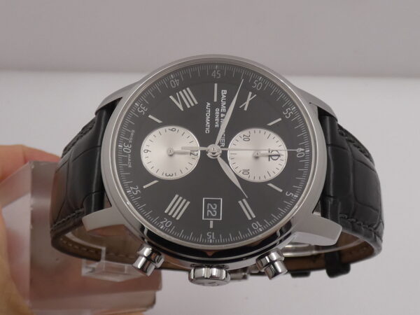 Cronografo Baume & Mercier Classima 65591 BOX&PAPERS Anno 2008 Automatico Date Leaf Hands Acciaio